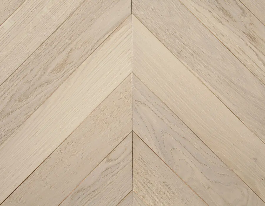Engineered Oak Chevron — Silver 100