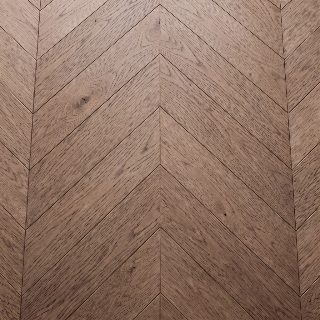 Engineered Oak Chevron — Caramel
