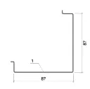 Ъглова позиция профил 87 × 87 Stan/Ren 2.5