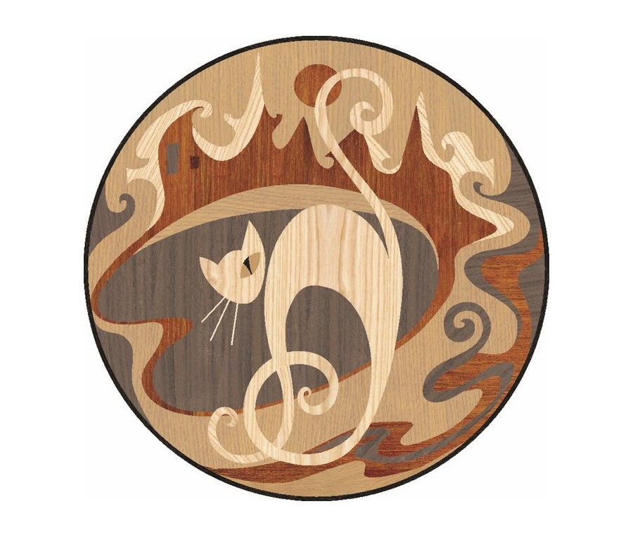 White Cat Rosette