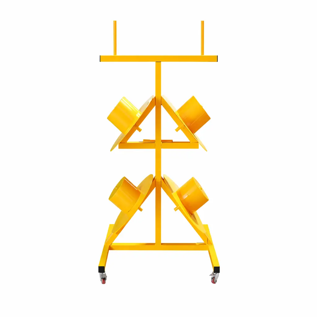 Наклонена количка за ролки с лепящи ленти
