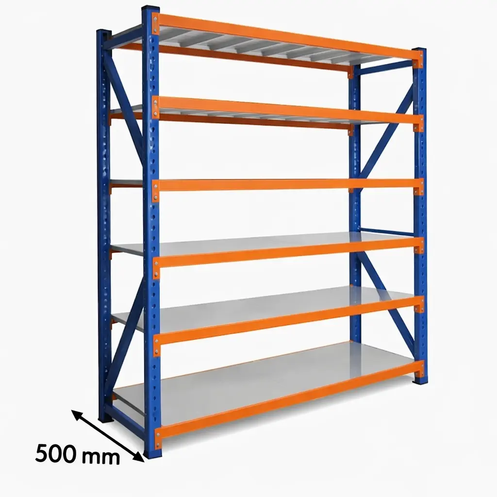 Metal Shelving Unit 6 Tier 500 mm