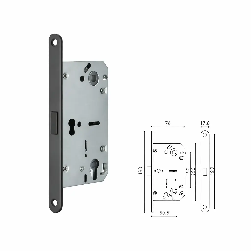 Magnetic lock for standard key